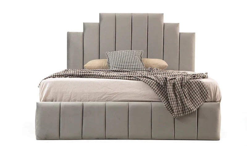 Cadre De Lit NATURA GRIS - Velours